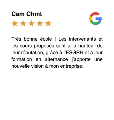 Avis google esgrh